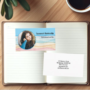 Carte De Visite Sécurité personnelle professionnelle photo ronde p
