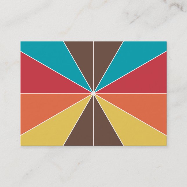 Carte De Visite Segments de couleur 05 (Devant)