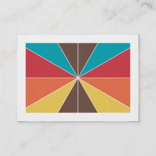 Carte De Visite Segments de couleur 05 (Bordé)