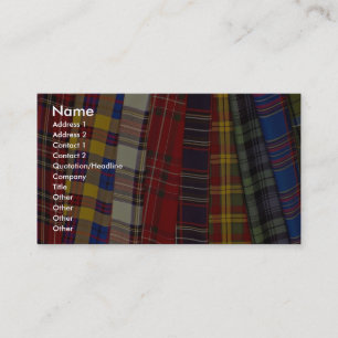 Carte De Visite Sélection des tartans
