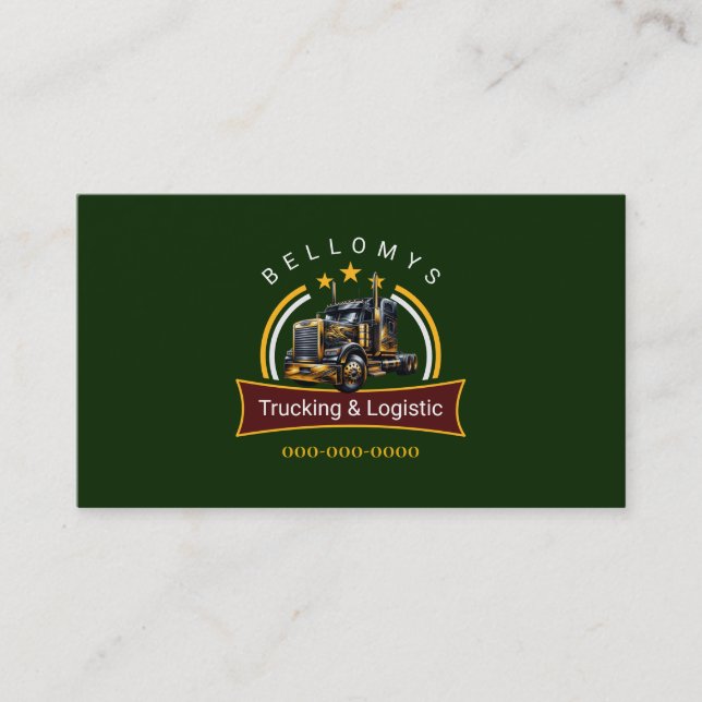 Carte de visite semi-camion (Devant)