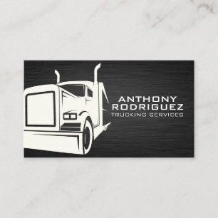 Carte De Visite Semi-Camion Fermer   Logistique