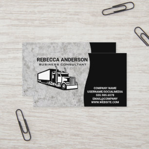 Carte De Visite Semi-camion   Industriel   Béton
