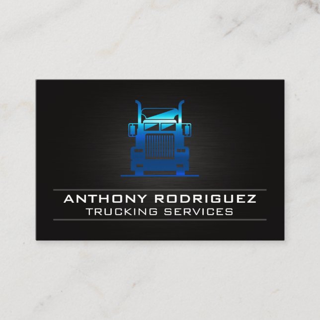 Carte De Visite Semi-camion | Pilote de transport | Logistique (Devant)