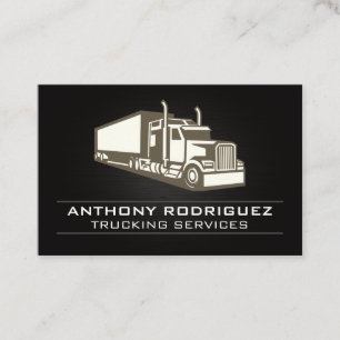Carte De Visite Semi-camion   Transport   Livraisons de logistique