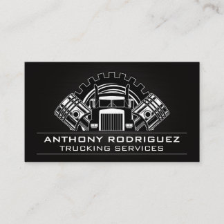 Carte De Visite Semi-camions engrenages et pistons