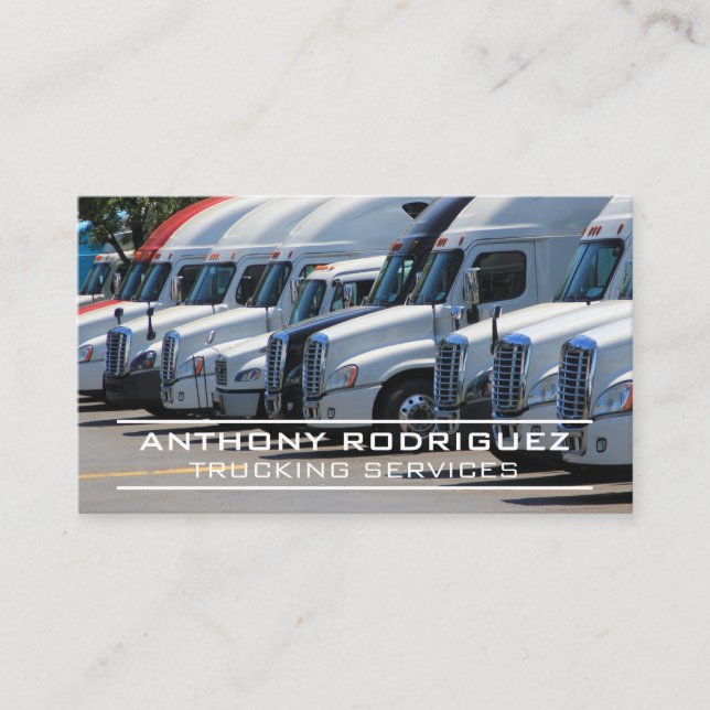 Carte De Visite Semi-camions | Transport (Devant)