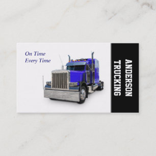 Carte De Visite Semi Truck Transportation Company