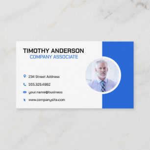 Carte De Visite Senior Business Man   Société