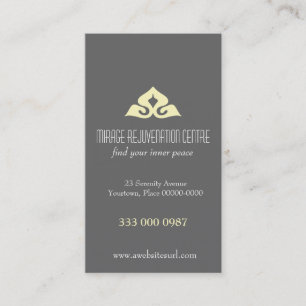 Carte de visite serein de rendez-vous de salon
