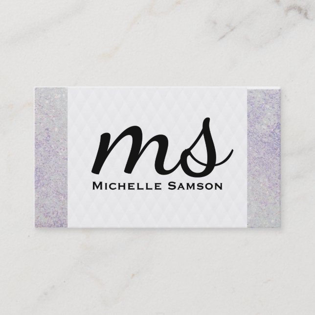 Carte De Visite Serif | Monogramme (Devant)