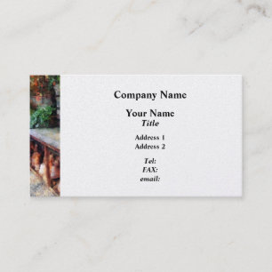 Carte De Visite Serre avec Pots de Fleurs - Finition Platine