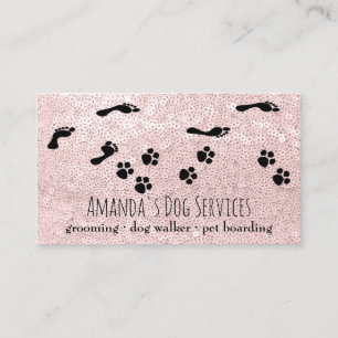 Carte De Visite Serveurs de chiens Services pour animaux de compag