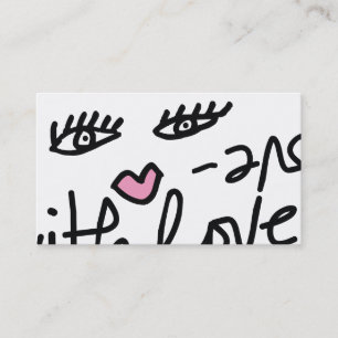 Carte De Visite service 311-Lip avec le blanc personnalisable de