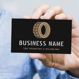 Carte De Visite Service Automobile Montage et équilibrage de pneus