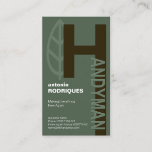 Carte De Visite Service créatif de relief de bricoleur