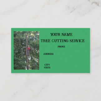 Carte De Visite Service d'abattage d'arbres