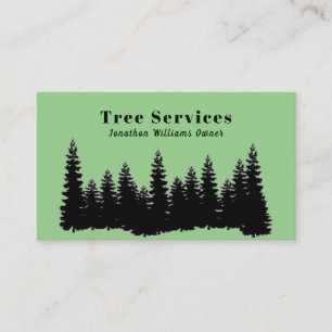 Carte De Visite Service d'ajustement de l'arbre professionnel Fore