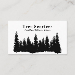 Carte De Visite Service d'ajustement de l'arbre professionnel Fore