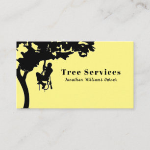 Carte De Visite Service d'ajustement de l'arbre professionnel Jaun