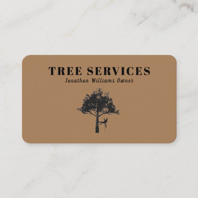 Carte De Visite Service d'ajustement professionnel de l'arborescen (Devant)