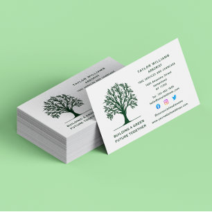 Carte De Visite Service d'aménagement paysager de la pelouse Média
