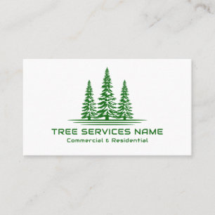 Carte De Visite Service d'arbre du logo moderne