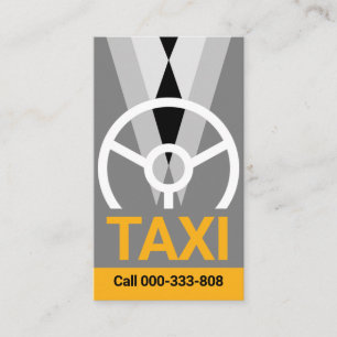 Carte De Visite Service de chauffeur de taxi Chauffeur
