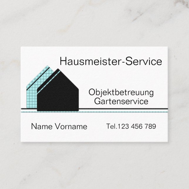 Carte De Visite Service de concierge (Devant)