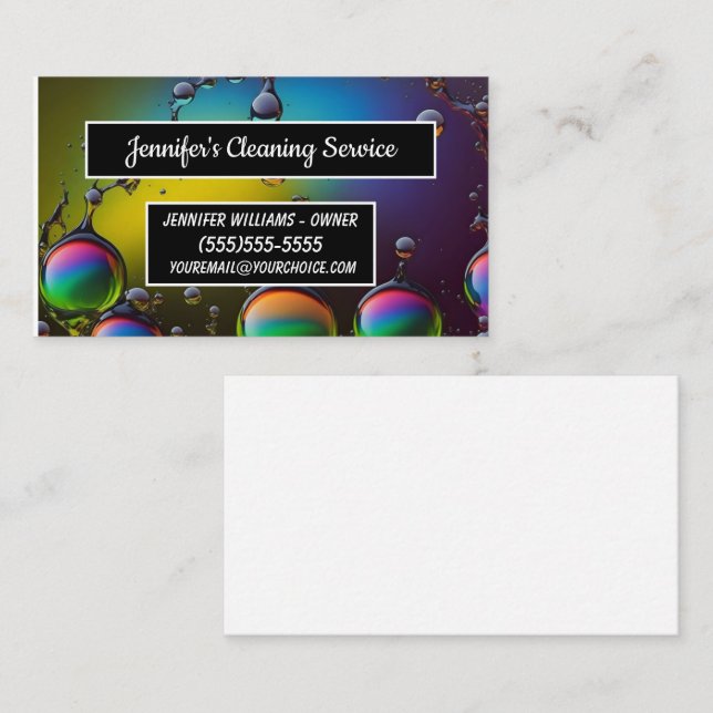 Carte De Visite Service de conservation de la maison (Devant / Derrière)