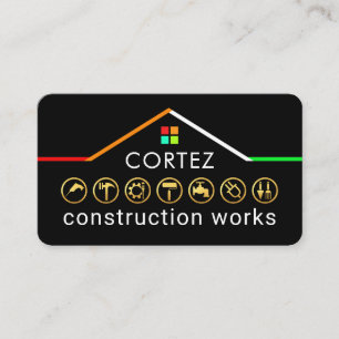 Carte De Visite Service de construction de bricolage Construction 