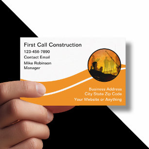 Carte De Visite Service de construction moderne unique