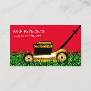 Carte De Visite Service de coupe de l'herbe dans les jardins