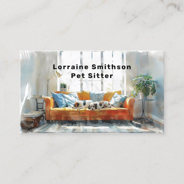 Carte De Visite Service de dépannage de DOG fiable Cute et Kawaii  (Devant)