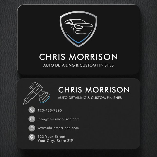 Carte De Visite Service de detailing de voiture (Créateur téléchargé)
