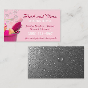 Carte De Visite Service de ménage du regroupement des fournitures 