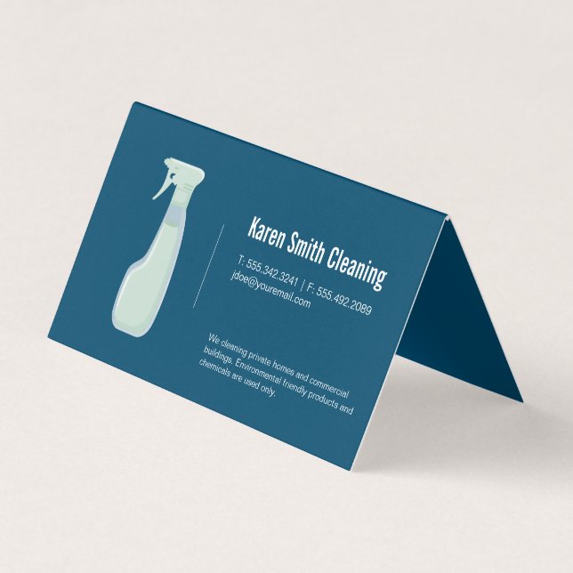 Carte De Visite Service de ménage | Spray nettoyant (Devant)
