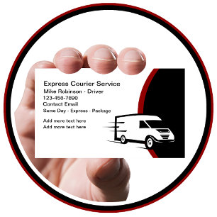 Carte De Visite Service de messagerie de livraison express le jour