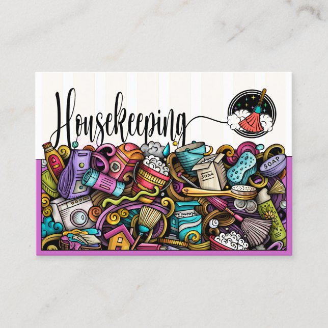 Carte De Visite Service de nettoyage (Devant)