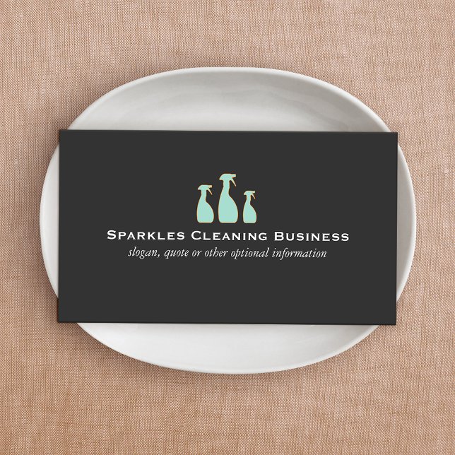 Carte De Visite Service de nettoyage à domicile de la bouteille Sp (Créateur téléchargé)