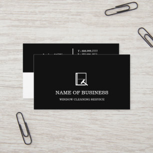 Carte De Visite Service de nettoyage de fenêtres avec logo profess