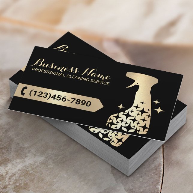 Carte De Visite Service de nettoyage de la maison Nettoyeur de vap (Créateur téléchargé)