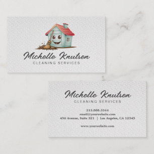 Carte De Visite Service de nettoyage de maison professionnel Entre