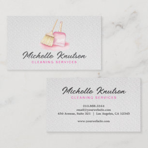 Carte De Visite Service de nettoyage de maison professionnel Entre