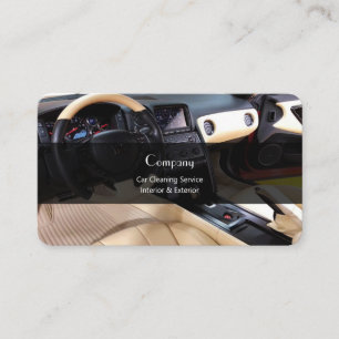 Carte De Visite Service de nettoyage de voiture