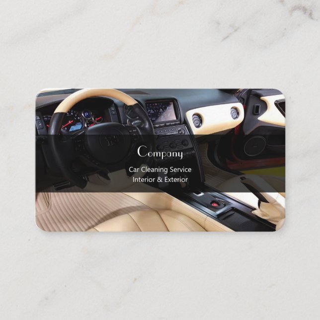 Carte De Visite Service de nettoyage de voiture (Devant)