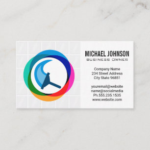 Carte De Visite Service de nettoyage des domestiques Logo Squeeg