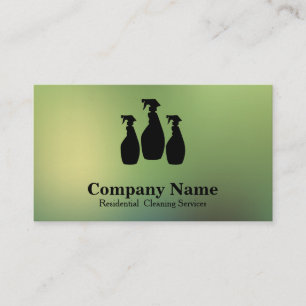 Carte De Visite Service de nettoyage élégant