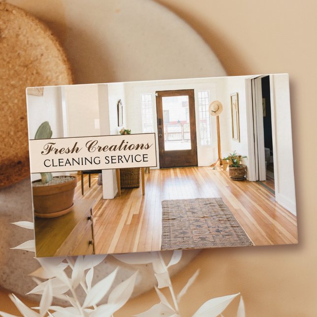 Carte De Visite Service de nettoyage intérieur à domicile professi (Créateur téléchargé)