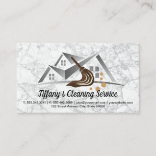 Carte De Visite Service de nettoyage   Maid   Mop et Home